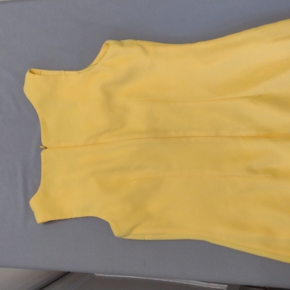 Caren Desiree Company Women's Canary Yellow Dress* Size 6* Excellent Used Cond* - Picture 4 of 6